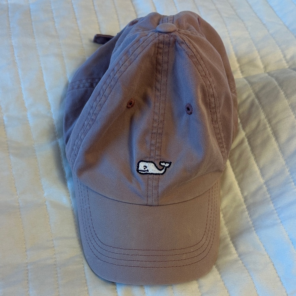 Vineyard Vines Mauve Cap with Whale Logo